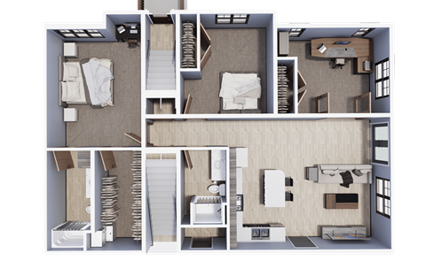 3 Bedroom Townhome 1 Floor | Archway Residences